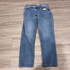 Abercrombie the ankle straight ultra high rise jeans * CURVE LOVE size 10/30